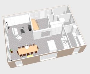 3D-Ansicht des Erdgeschosses