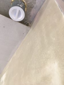 Decke schleifen – Bautagebuch